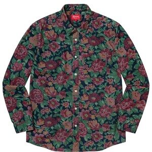 SOLD - Supreme Digi FloralCorduroy Shirt